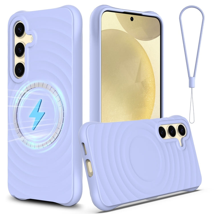 Wave Texture MagSafe Magnetic Liquid Silicone Phone Case
