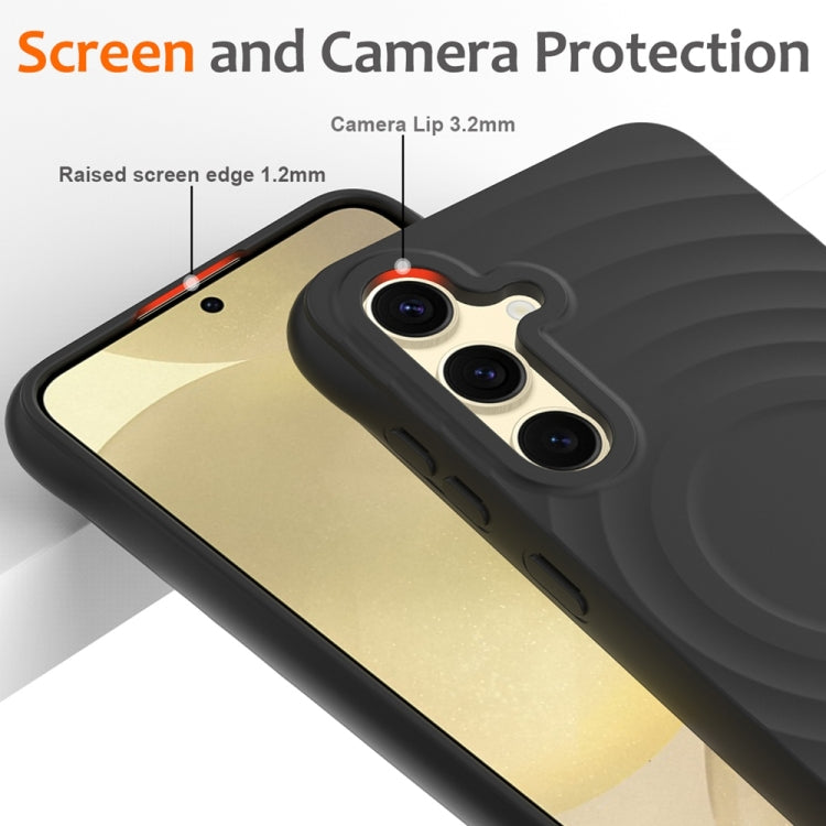 Wave Texture MagSafe Magnetic Liquid Silicone Phone Case