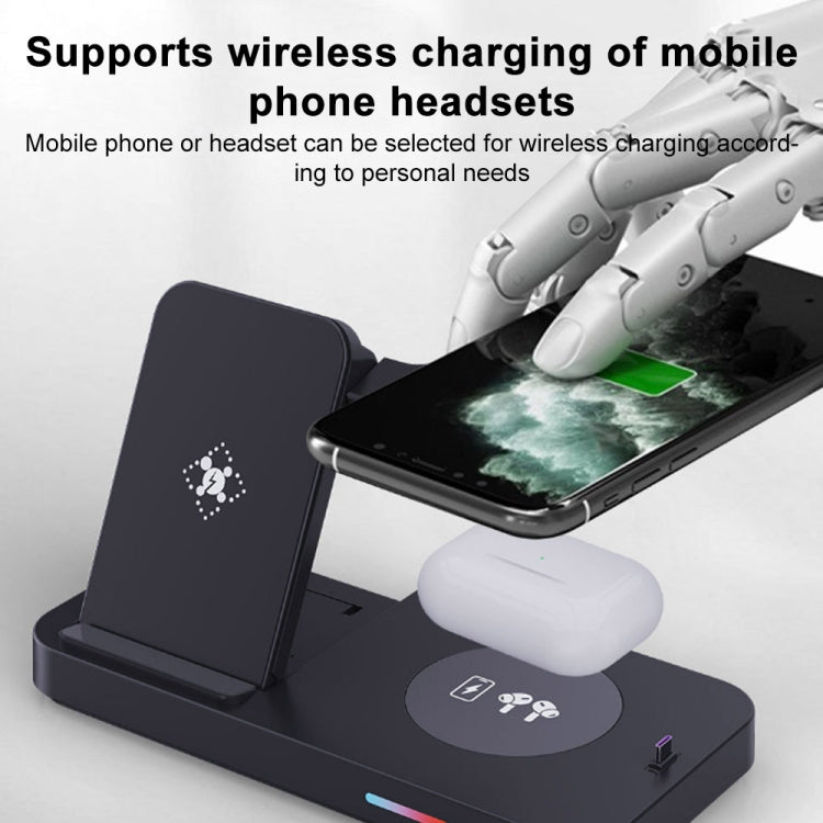 3 in 1 15W Earphones/Phones/Watch Fold Wireless Charger Stand, For Apple Series, For Samsung Series, For Huawei Series