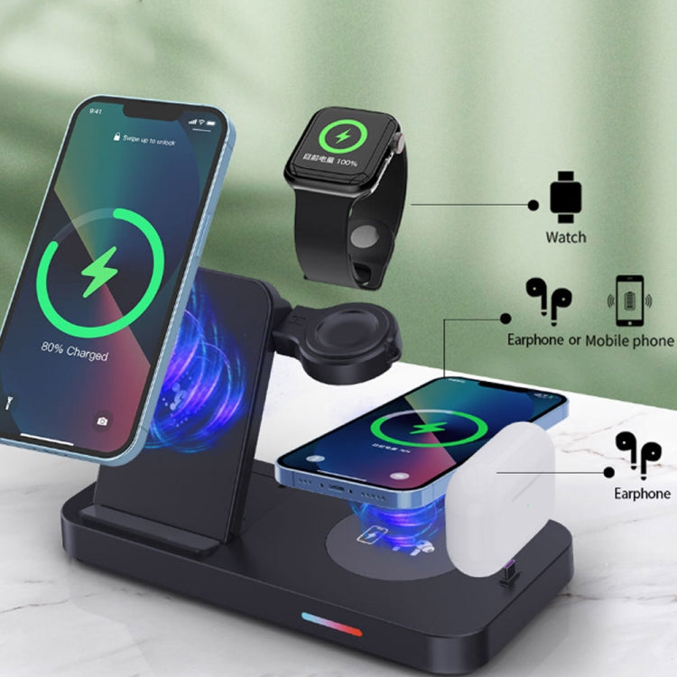 3 in 1 15W Earphones/Phones/Watch Fold Wireless Charger Stand, For Apple Series, For Samsung Series, For Huawei Series