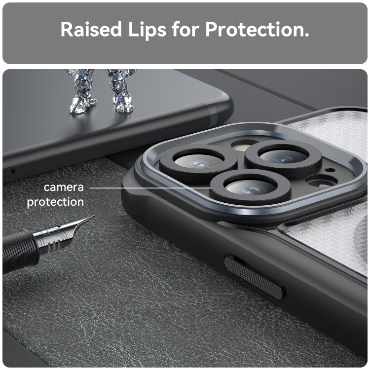 Carbon Fiber Texture MagSafe Translucent Phone Case, For iPhone 12 Pro, For iPhone 11 Pro Max, For iPhone 11, For iPhone 11 Pro