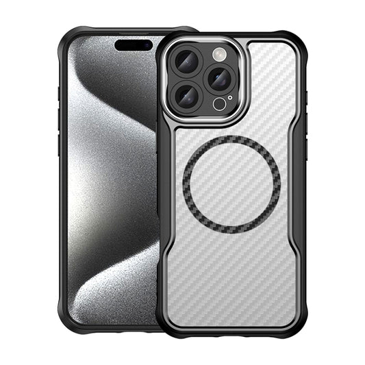 Carbon Fiber Texture MagSafe Translucent Phone Case, For iPhone 16 Pro Max, For iPhone 16 Pro, For iPhone 16 Plus, For iPhone 16, For iPhone SE 2024, For iPhone 15 Pro Max, For iPhone 15 Pro, For iPhone 15 Plus / 14 Plus