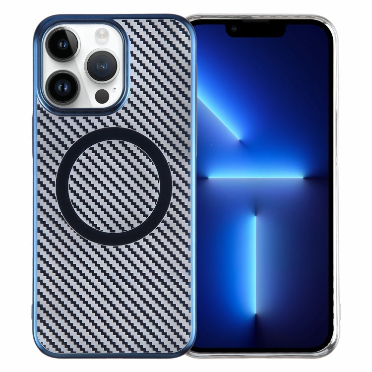 6D Plated Carbon Fiber Clear Magsafe PC Phone Case, For iPhone 13 Pro Max, For iPhone 13 Pro, For iPhone 13, For iPhone 12