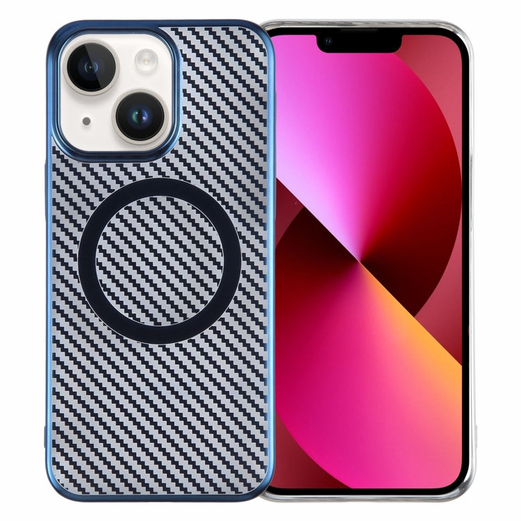 6D Plated Carbon Fiber Clear Magsafe PC Phone Case, For iPhone 13 Pro Max, For iPhone 13 Pro, For iPhone 13, For iPhone 12