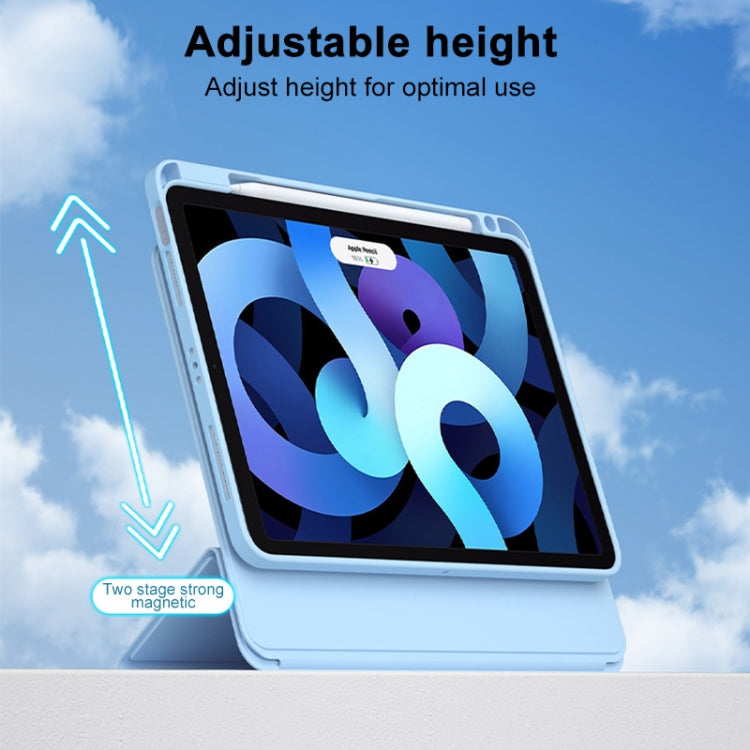 Rotatable Magnetic Detachable Leather Tablet Case with Pen Slot, For iPad 10.2 2021 / Air 10.5
