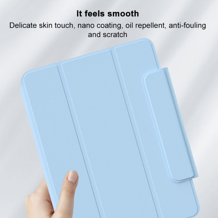 Rotatable Magnetic Detachable Leather Tablet Case with Pen Slot, For iPad 10.2 2021 / Air 10.5