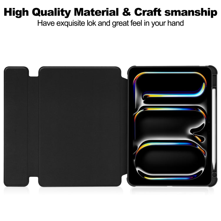 Transparent Rotation Smart Leather Tablet Case, For iPad Pro 13 2024, For iPad Air 13 2024, For iPad Air 11 2024, For iPad Pro 11 2024