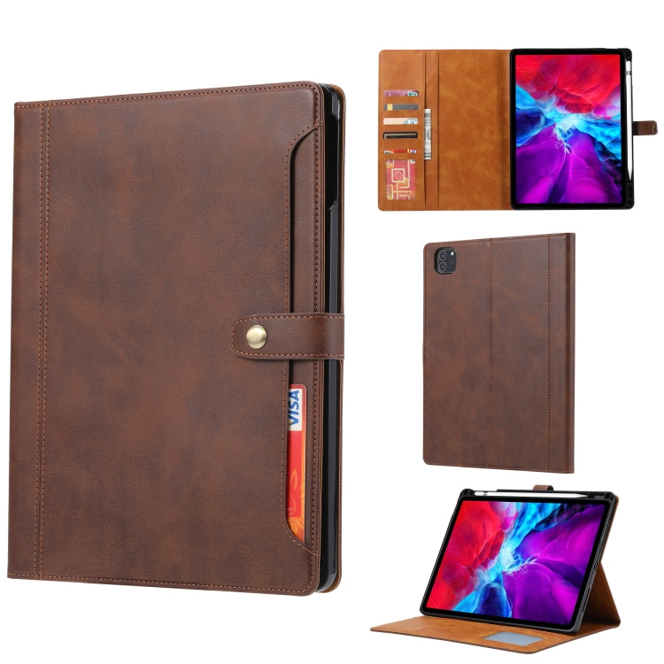 Calf Texture Double Fold Clasp Horizontal Flip Leather Smart Tablet Case, For iPad mini 2024, For iPad Pro 13 2024, For iPad Pro 11 2024