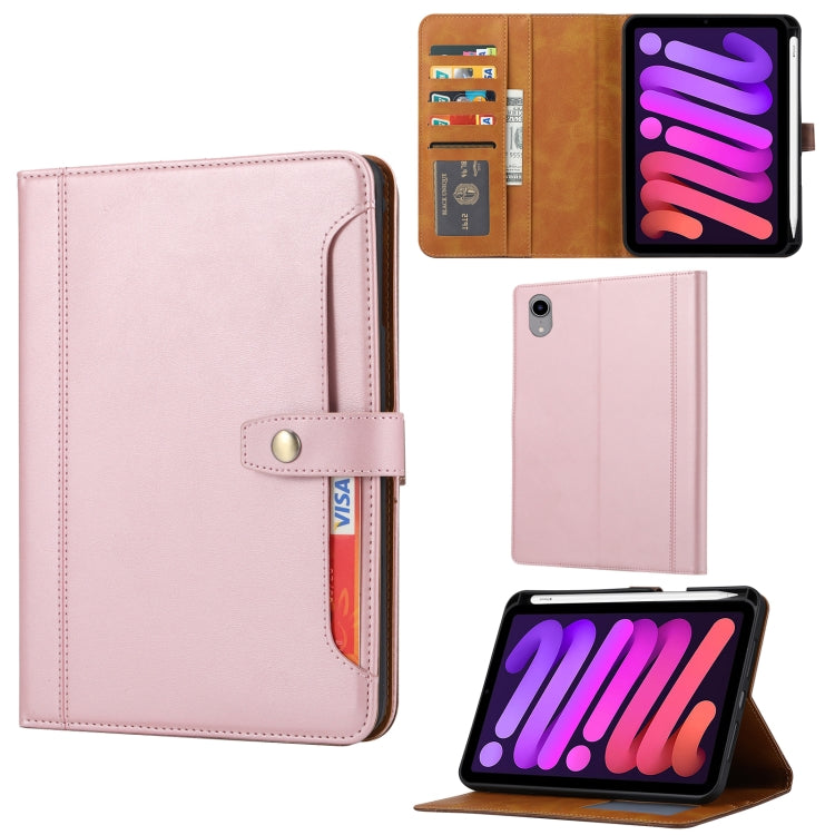 Calf Texture Double Fold Clasp Horizontal Flip Leather Smart Tablet Case, For iPad mini 2024, For iPad Pro 13 2024, For iPad Pro 11 2024