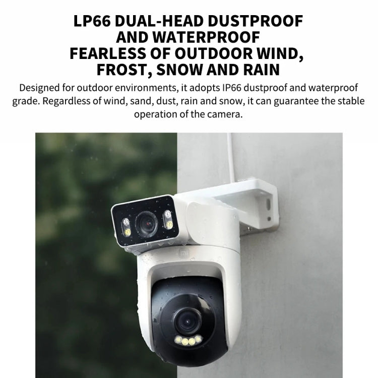 Xiaomi CW500 Dual Camera 8MP Outdoor IP66 Waterproof Support AI Detection Two-Way Voice WiFi Camera, US Plug, CW500 Dual Camera