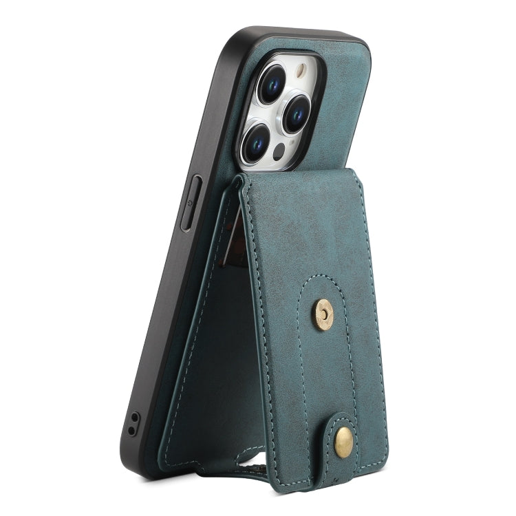 Denior D14 NK Retro Pattern MagSafe Magnetic Card Holder Leather Phone Case, For iPhone 14 Pro, For iPhone 14 Pro Max, For iPhone 13 Pro Max, For iPhone 13 Pro, For iPhone 12/12 Pro, For iPhone 12 Pro Max