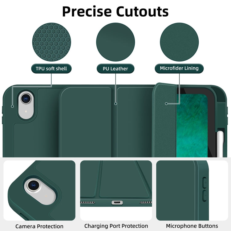 3-fold TPU Smart Leather Tablet Case with Pen Slot, For iPad 2025 / 2022, For iPad Air 11 2025 / 2024, For iPad mini 2024 / mini 6