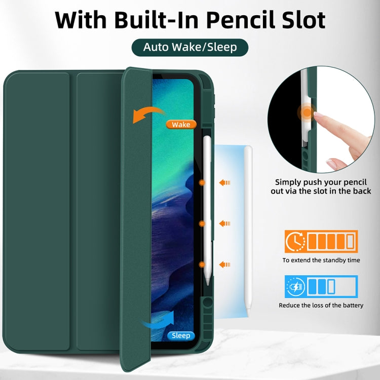 3-fold TPU Smart Leather Tablet Case with Pen Slot, For iPad Pro 12.9, For iPad Pro 11 2022 / 2021 / 2020, For iPad 10th Gen 10.9 2022, For iPad Air 5 / 4