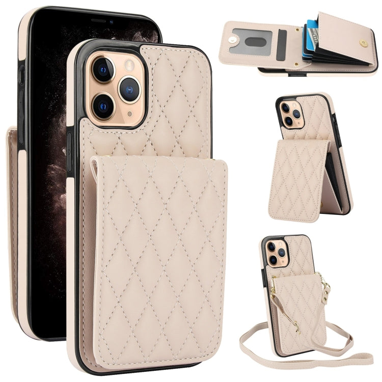 YM015 Crossbody Rhombic Card Bag RFID Phone Case, For iPhone 12 / 12 Pro, For iPhone 12 Pro Max, For iPhone 11 Pro Max, For iPhone 11, For iPhone 11 Pro