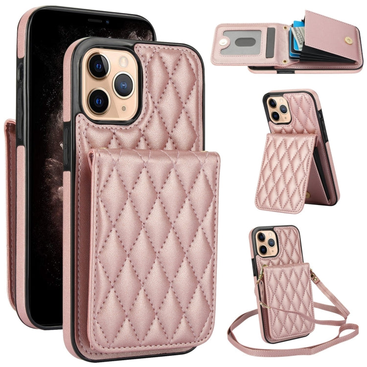 YM015 Crossbody Rhombic Card Bag RFID Phone Case, For iPhone 12 / 12 Pro, For iPhone 12 Pro Max, For iPhone 11 Pro Max, For iPhone 11, For iPhone 11 Pro