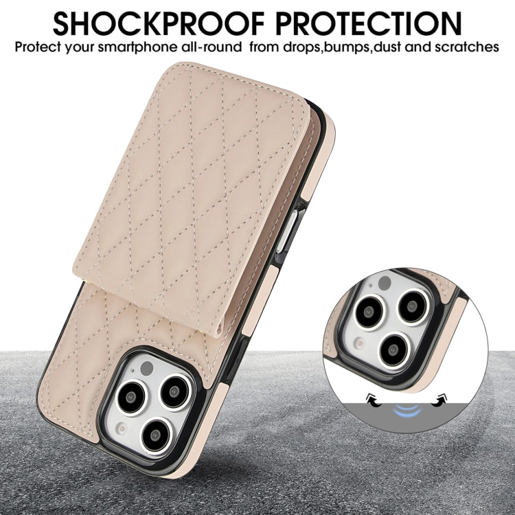 YM015 Crossbody Rhombic Card Bag RFID Phone Case, For iPhone 16 Pro Max, For iPhone 16 Pro, For iPhone 16 Plus, For iPhone 16, For iPhone 15 Pro Max