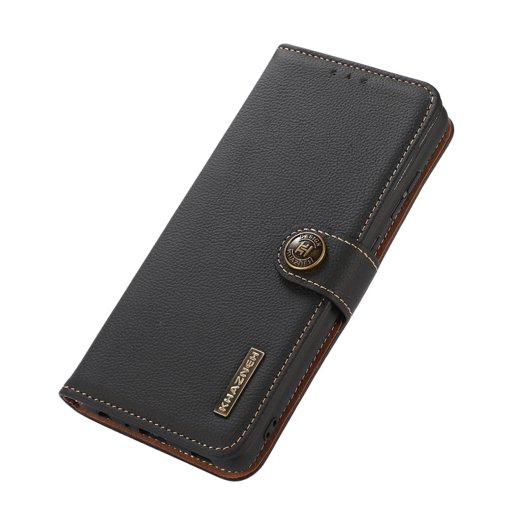 KHAZNEH Custer Genuine Leather RFID Phone Case, For iPhone 16 Pro Max, For iPhone 16 Pro, For iPhone 16 Plus, For iPhone 16, For iPhone SE 2024