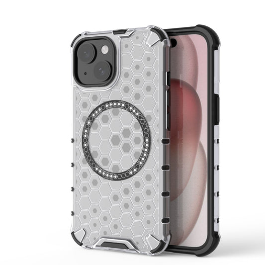 Honeycomb Magnetic Ring Shockproof Phone Case, For iPhone 15, For iPhone 14 Plus, For iPhone 14, For iPhone 14 Pro