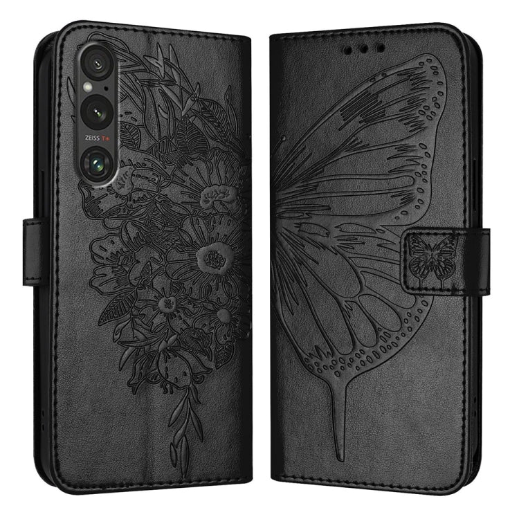 Embossed Butterfly Leather Phone Case, For Sony Xperia 1 V, For Sony Xperia 10 V, For Sony Xperia 10 IV