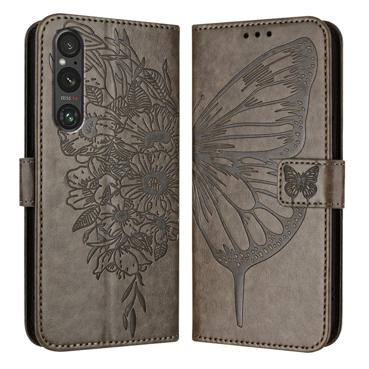 Embossed Butterfly Leather Phone Case, For Sony Xperia 1 V, For Sony Xperia 10 V, For Sony Xperia 10 IV