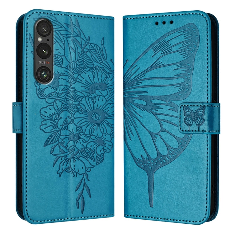 Embossed Butterfly Leather Phone Case, For Sony Xperia 1 V, For Sony Xperia 10 V, For Sony Xperia 10 IV