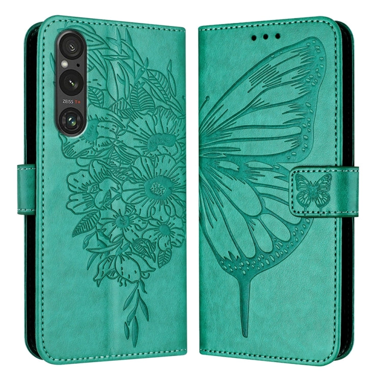 Embossed Butterfly Leather Phone Case, For Sony Xperia 1 V, For Sony Xperia 10 V, For Sony Xperia 10 IV