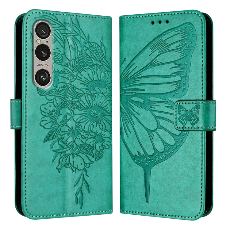 Embossed Butterfly Leather Phone Case, For Sony Xperia 10 VI, For Sony Xperia 1 VI, For Sony Xperia 5 VI, For Sony Xperia 5 V