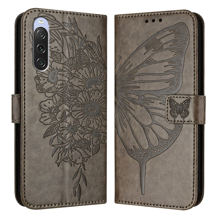 Embossed Butterfly Leather Phone Case, For Sony Xperia 1 V, For Sony Xperia 10 V, For Sony Xperia 10 IV