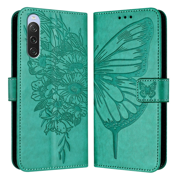 Embossed Butterfly Leather Phone Case, For Sony Xperia 1 V, For Sony Xperia 10 V, For Sony Xperia 10 IV