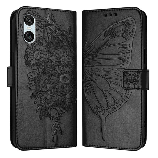 Embossed Butterfly Leather Phone Case, For Sony Xperia 10 VI, For Sony Xperia 1 VI, For Sony Xperia 5 VI, For Sony Xperia 5 V