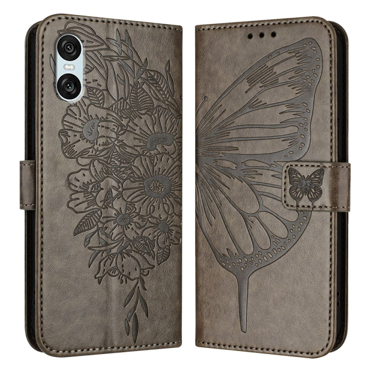 Embossed Butterfly Leather Phone Case, For Sony Xperia 10 VI, For Sony Xperia 1 VI, For Sony Xperia 5 VI, For Sony Xperia 5 V