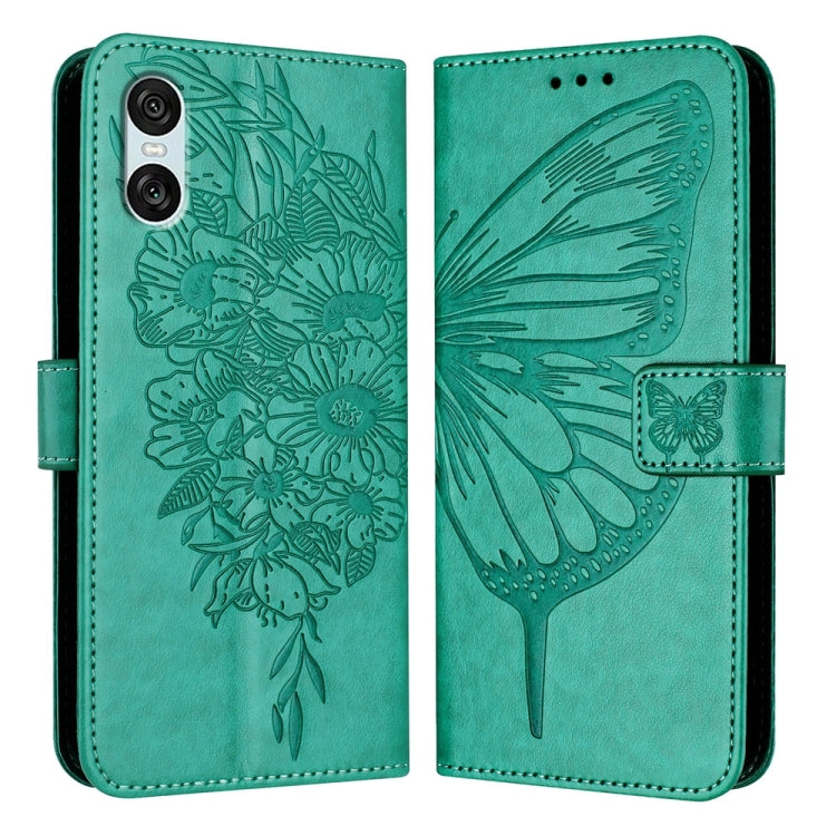 Embossed Butterfly Leather Phone Case, For Sony Xperia 10 VI, For Sony Xperia 1 VI, For Sony Xperia 5 VI, For Sony Xperia 5 V