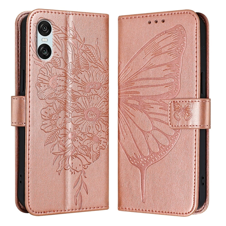 Embossed Butterfly Leather Phone Case, For Sony Xperia 10 VI, For Sony Xperia 1 VI, For Sony Xperia 5 VI, For Sony Xperia 5 V