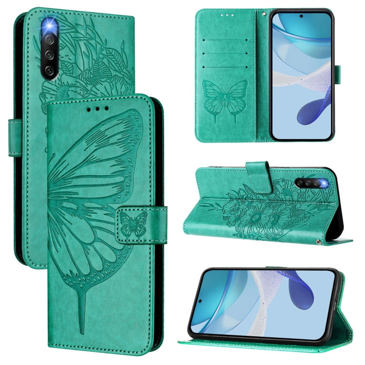 Embossed Butterfly Leather Phone Case, For Sony Xperia 1 V, For Sony Xperia 10 V, For Sony Xperia 10 IV