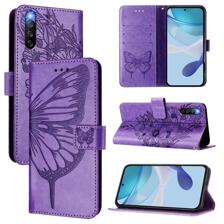 Embossed Butterfly Leather Phone Case, For Sony Xperia 1 V, For Sony Xperia 10 V, For Sony Xperia 10 IV