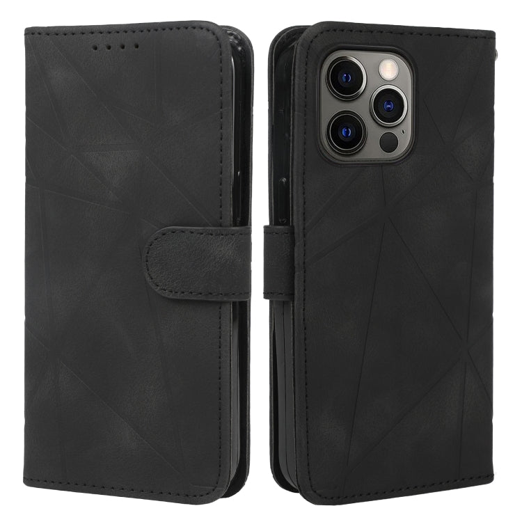 Skin Feel Geometric Lines Leather Phone Case, For iPhone 15 Pro Max, For iPhone 15 Pro, For iPhone 15 Plus, For iPhone 15