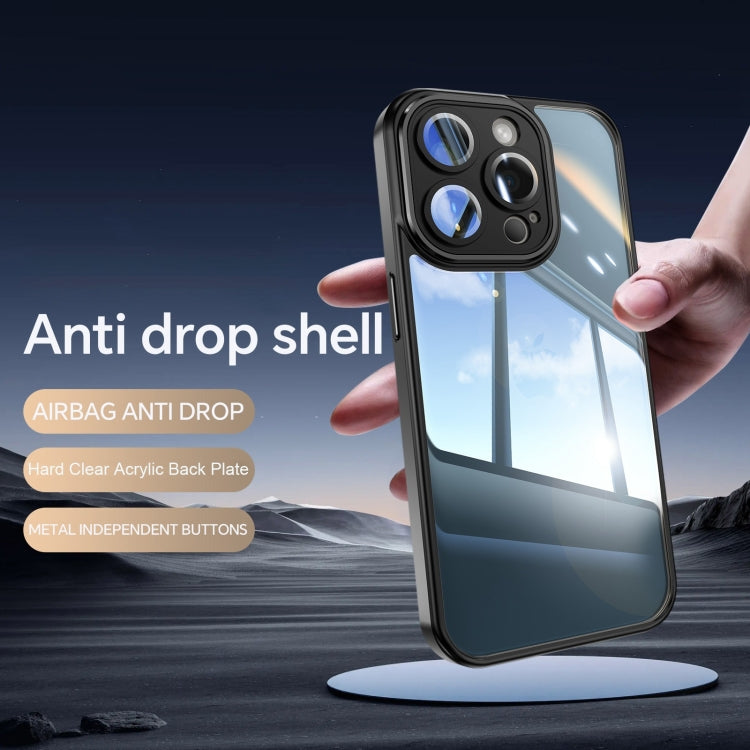 Acrylic Hybrid TPU Armor Shockproof Phone Case, For iPhone 16 Pro Max, For iPhone 16 Pro, For iPhone 16 Plus, For iPhone 16