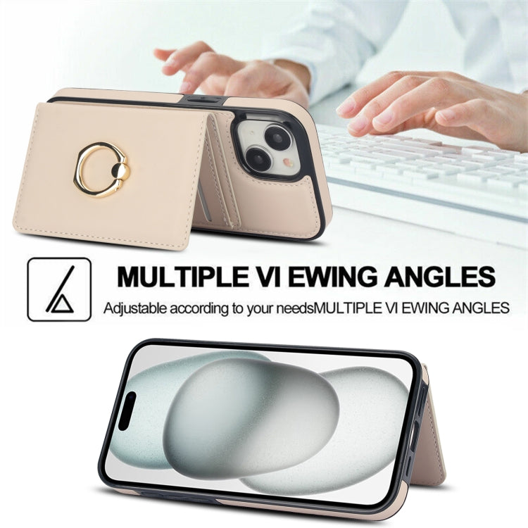 RFID Anti-theft Card Ring Holder Phone Case, For iPhone 15 Plus, For iPhone 15, For iPhone 14 Plus
