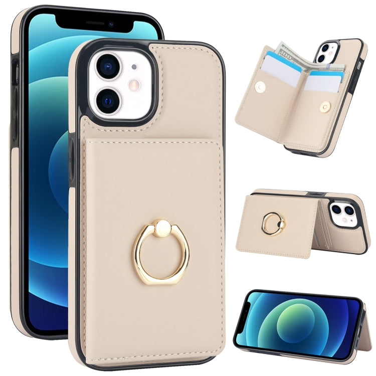 RFID Anti-theft Card Ring Holder Phone Case, For iPhone 12/12 Pro, For iPhone 12 Pro Max, For iPhone 12 mini, For iPhone 11 Pro Max