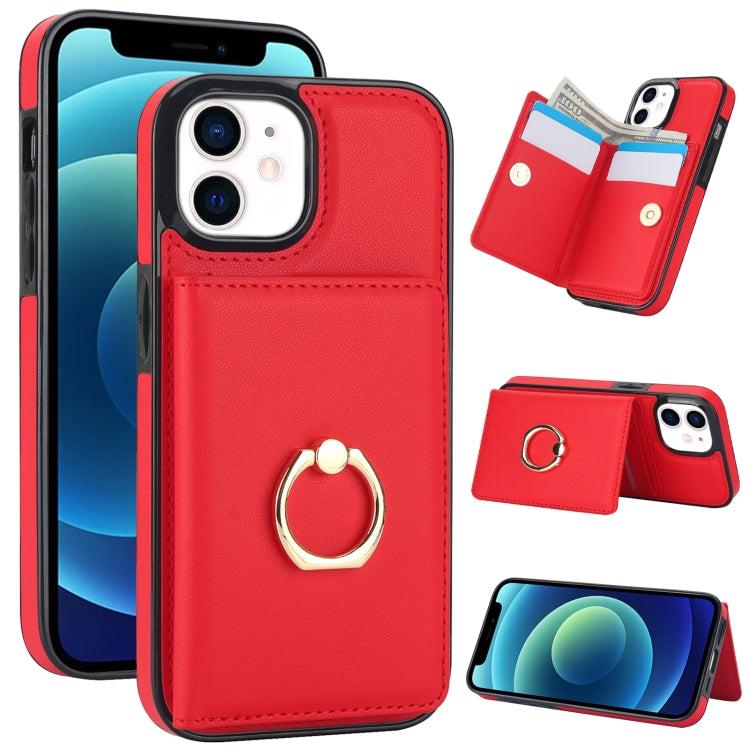 RFID Anti-theft Card Ring Holder Phone Case, For iPhone 12/12 Pro, For iPhone 12 Pro Max, For iPhone 12 mini, For iPhone 11 Pro Max