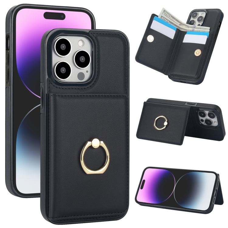 RFID Anti-theft Card Ring Holder Phone Case, For iPhone 12/12 Pro, For iPhone 12 Pro Max, For iPhone 12 mini, For iPhone 11 Pro Max