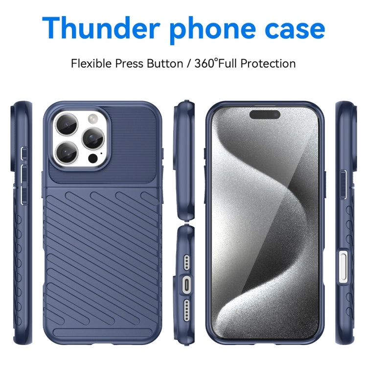 Thunderbolt Shockproof Soft TPU Phone Case, For iPhone 16 Pro Max, For iPhone 16 Pro, For iPhone 16 Plus, For iPhone 16, For iPhone SE 2024