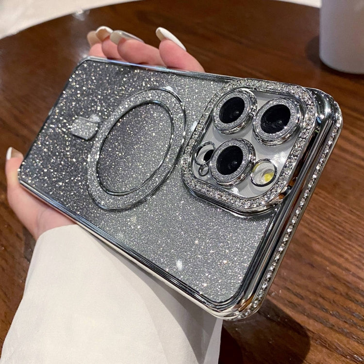 Diamond Gradient Glitter Plated MagSafe Phone Case, For iPhone 15 Pro Max, For iPhone 15 Pro, For iPhone 15 Plus, For iPhone 15