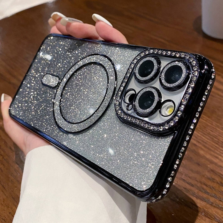 Diamond Gradient Glitter Plated MagSafe Phone Case, For iPhone 15 Pro Max, For iPhone 15 Pro, For iPhone 15 Plus, For iPhone 15