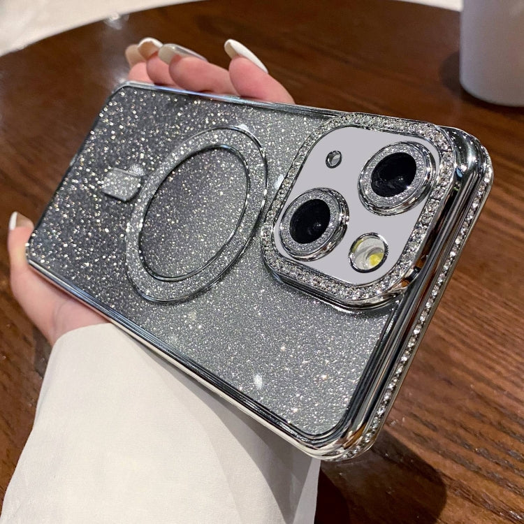 Diamond Gradient Glitter Plated MagSafe Phone Case, For iPhone 15 Pro Max, For iPhone 15 Pro, For iPhone 15 Plus, For iPhone 15