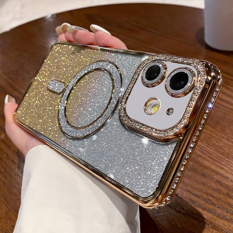 Diamond Gradient Glitter Plated MagSafe Phone Case, For iPhone 12, For iPhone 12 Pro Max, For iPhone 12 Pro, For iPhone 11 Pro Max, For iPhone 11