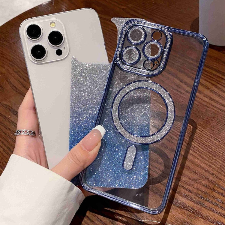 Diamond Gradient Glitter Plated MagSafe Phone Case, For iPhone 15 Pro Max, For iPhone 15 Pro, For iPhone 15 Plus, For iPhone 15