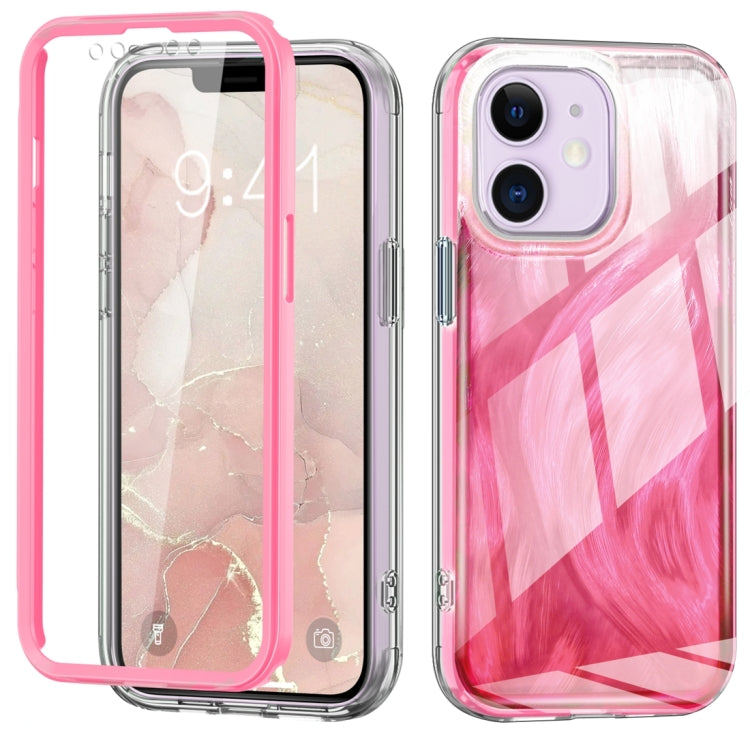 IMD Gradient Feather PC Hybrid TPU Phone Case, For iPhone 11 Pro Max, For iPhone 11