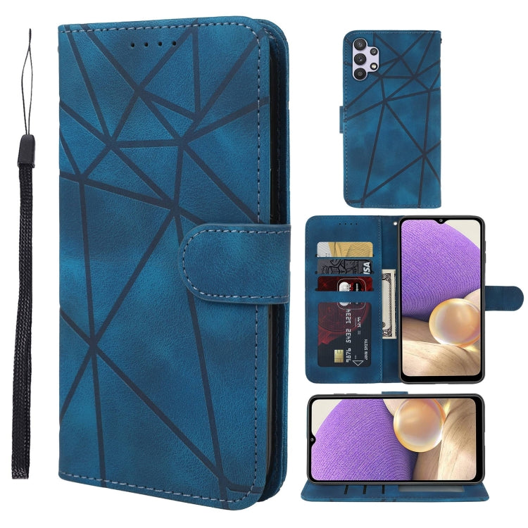 Skin Feel Geometric Lines Leather Phone Case, For Samsung Galaxy A32 5G, For Samsung Galaxy S21 5G, For Samsung Galaxy S21+ 5G, For Samsung Galaxy S21 Ultra 5G, For Samsung Galaxy A02s US