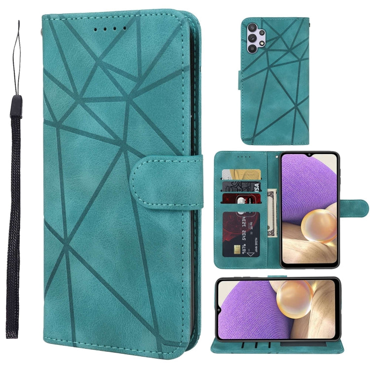 Skin Feel Geometric Lines Leather Phone Case, For Samsung Galaxy A32 5G, For Samsung Galaxy S21 5G, For Samsung Galaxy S21+ 5G, For Samsung Galaxy S21 Ultra 5G, For Samsung Galaxy A02s US